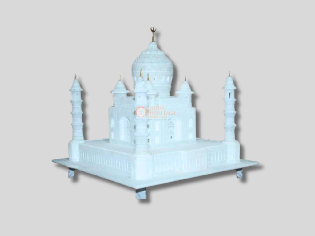 12 Replica White Marble Agra Taj Mahal Historical Statue Handmade Decor